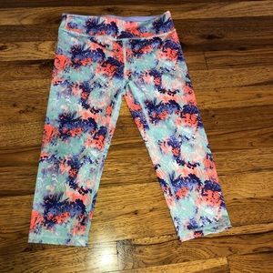 Ivivva rhythm crop multicolor crop leggings